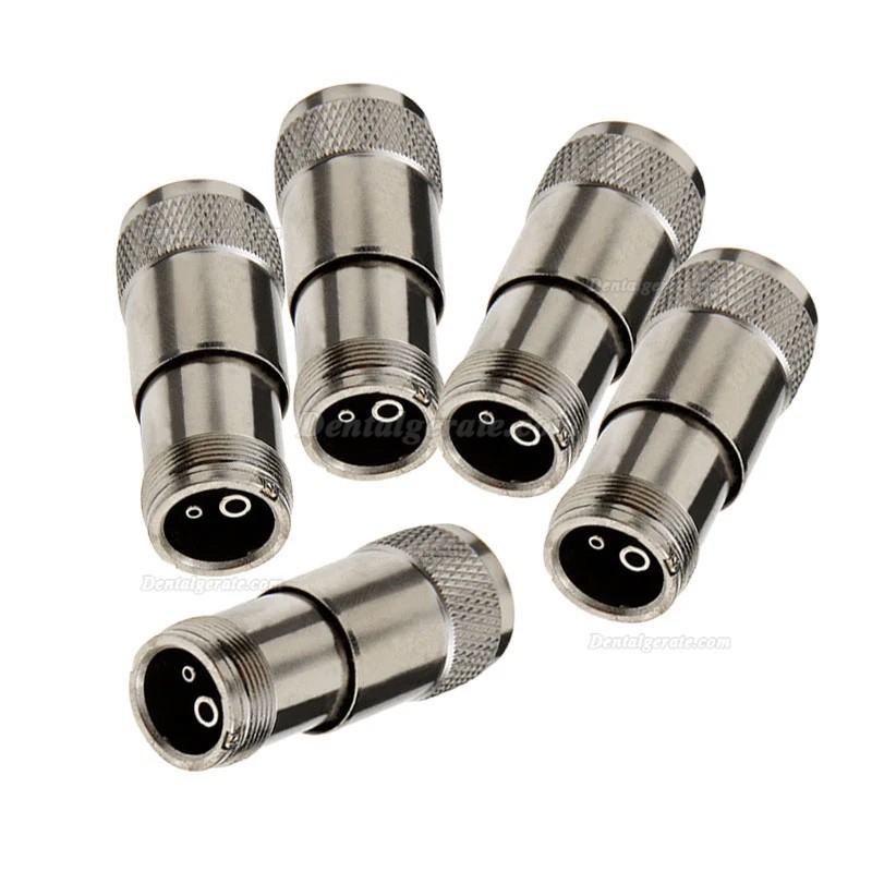 5 Teiliger Dental Adapterkonverter f&uuml;r Turbine Handst&uuml;cke (2-Loch auf 4-Loch)